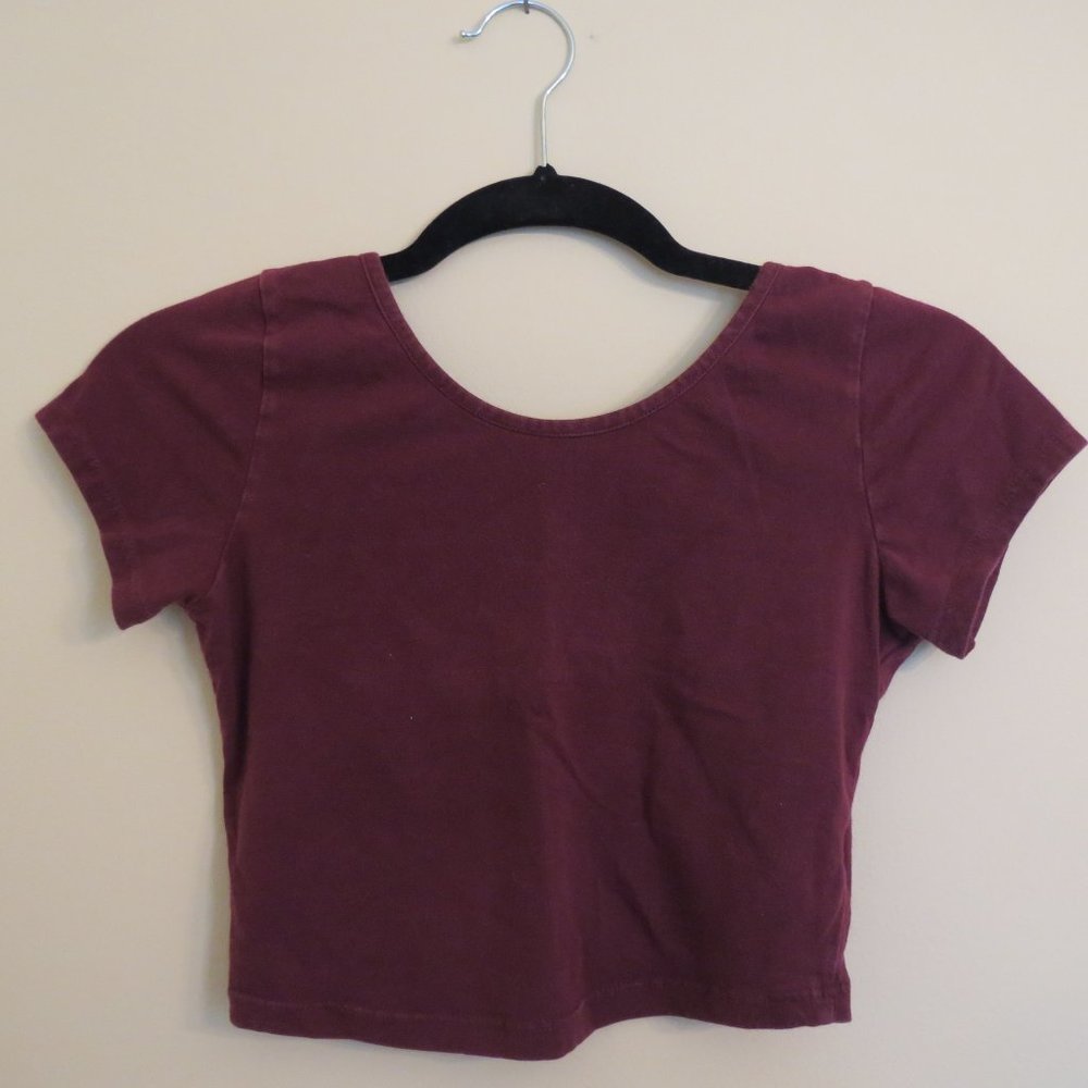 Brandy Melville Maroon Giselle Top